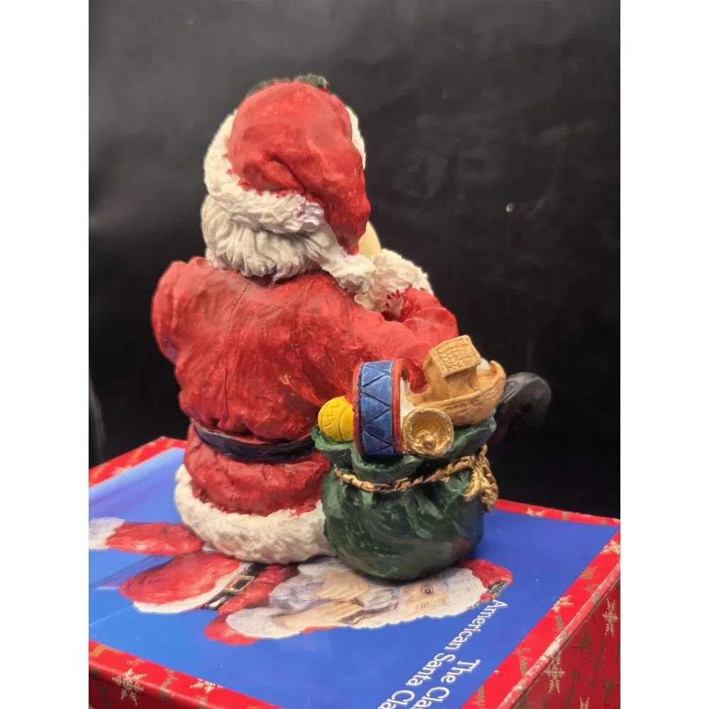 Vtg Artmark Santa Claus Leg Crossed Shelf Sitter Figurine Christmas Holiday 8